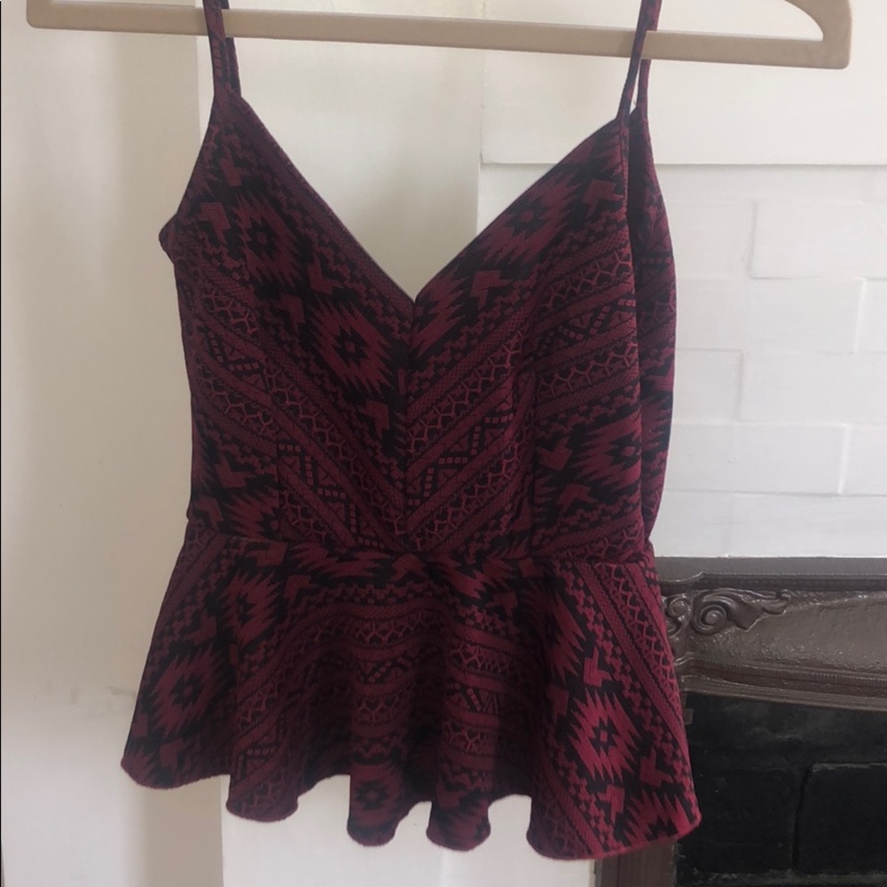 Peplum Pattered Top